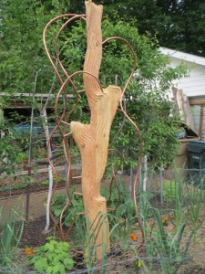 Trellis for pole beans