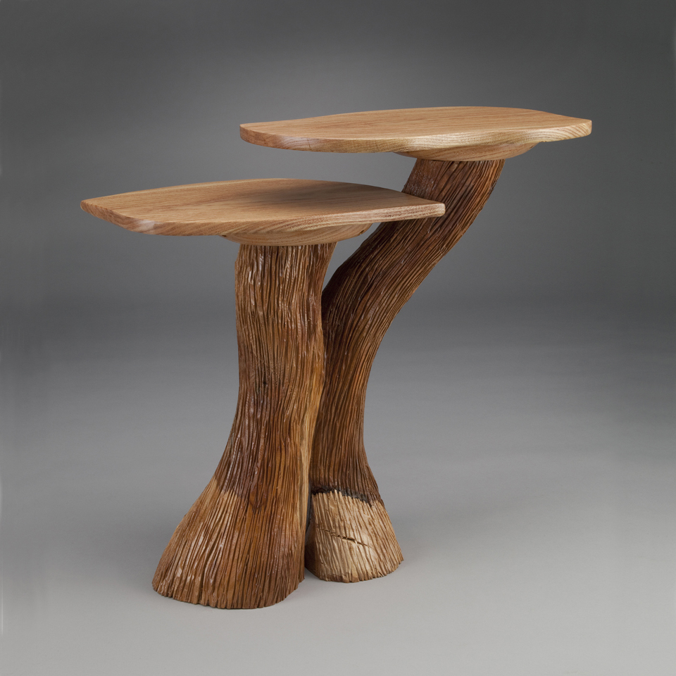 Two Level Table 3, a side table by Aaron Laux