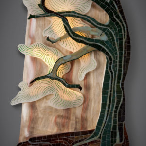 Bonsai, illuminated wall sculpture by Aaron Laux