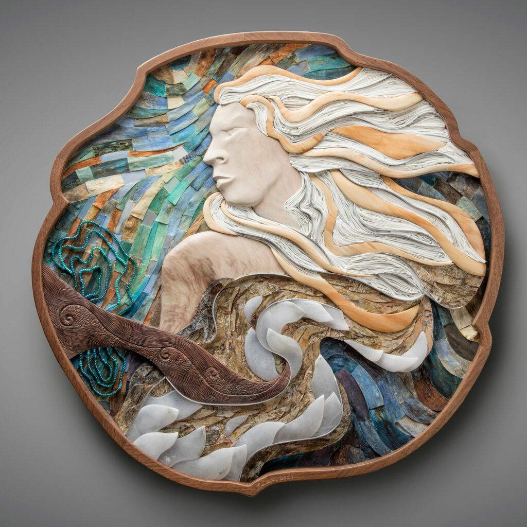 Cloud Venus wall relief sculpture